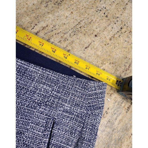 Lane Bryant Plus Size 26 "The Allie" Cropped Navy Tweed Look Stretch Sip Pockets - Picture 7 of 16